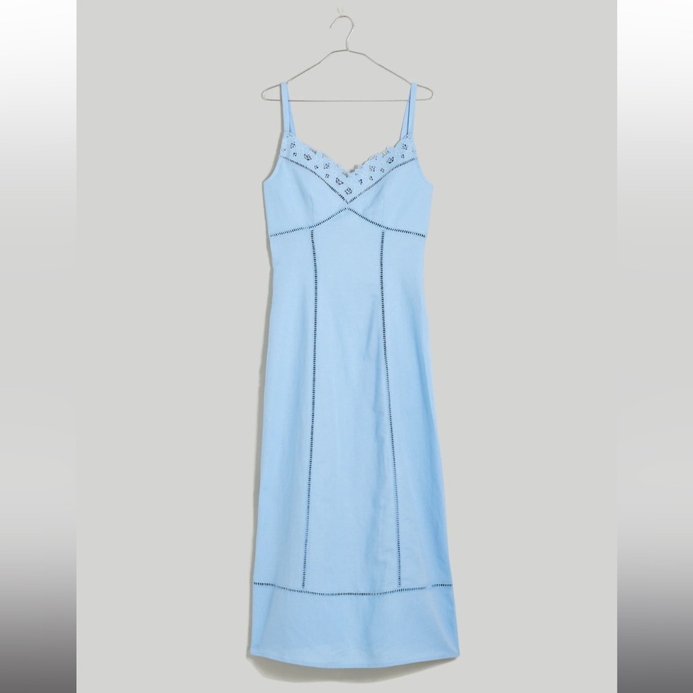 Madewell Blue Sleeveless Sundress for Weddings